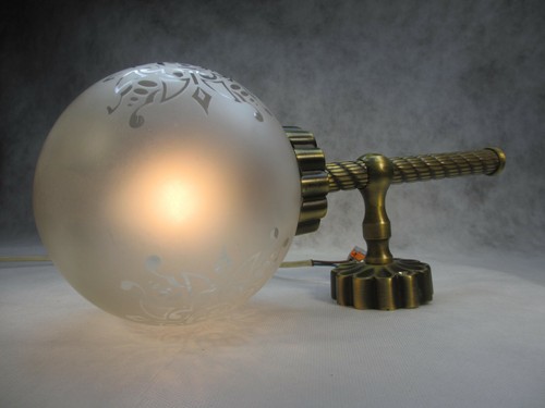 Massiv messing wandlampe - massiv,