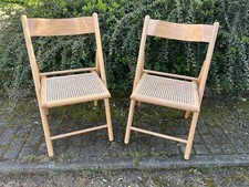 Klappstuhl mit Wiener geflecht im Thonet Stil Designer Designklassiker Bauhaus