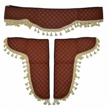 Braune Eco Leder Dekor