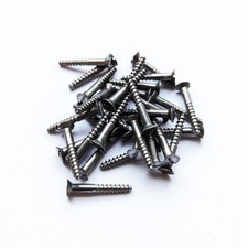 Holzschrauben mit Schlitz und Senkkopf, Eisen, DIN 97 *** Viele Abmessungen, Alt