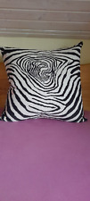 Sitz - / Bodenkissen Zebramuster schwarz / weiß 60x60cm " Neuwertig "