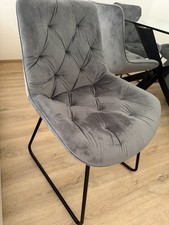 6x Graue Esstischstühle Aus