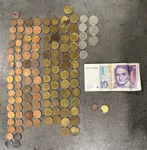 Deutsche mark 1 - dm, pfennig