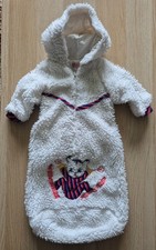 Baby Kinderwagen Schlafsack / Fußsack Weiß ca Gr.56 