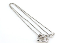 Halskette 585 GOLD 14 Karat Weißgold Collier Collana Diamanten design G1093/25