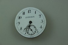 J.R. White co Rochester N.Y. Rode Watch Taschenuhr Uhrwerk 3500 Emaille vintage