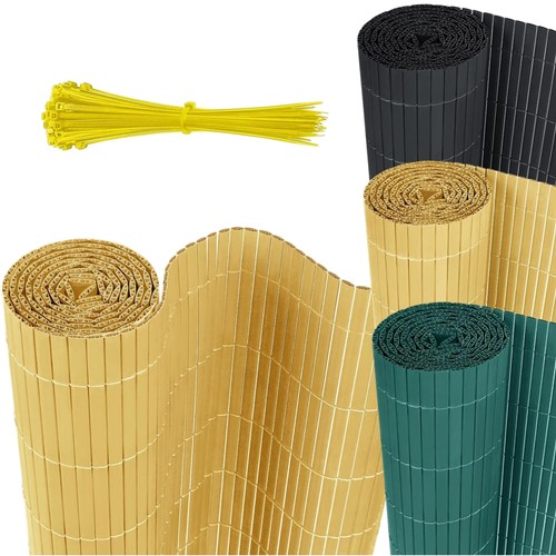 Pvc sichtschutzzaun 400x180cm - pvc,