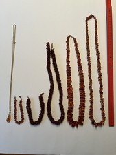 Bernsteinketten,  Konvolut, Bernsteinkette, Armband, Anhänger
