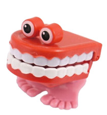 1 x hüpfendes Klapper Gebiss