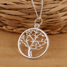 Massiv 925 Sterlingsilber Baum