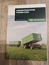 Prospekt Brantner Dreiseitenkipper Power Flex Traktor Schlepper Brochüre M