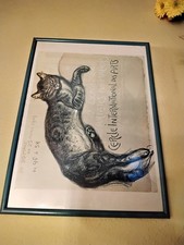 Jugendstil Art Deco Kunstdruck A3 Holzrahmen Bild Plakat Poster Vonh