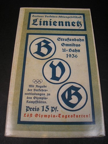 Faltplan berlin 1936 bvg - faltplan,