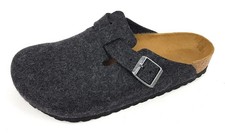 Birkenstock Boston Herrenschuhe Pantoletten Hausschuh Grau Freizeit