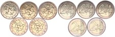 Belgien 5 x 2 Euro 2006 Lot