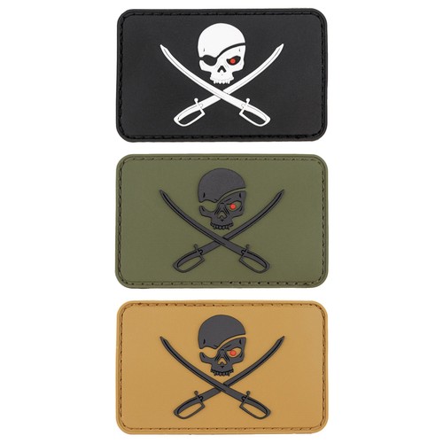 Piraten patch totenkopf - patch, 3d