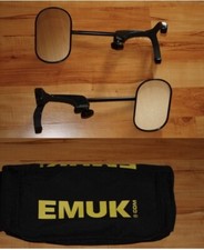 EMUK Wohnwagenspiegel Spiegel VW Passat Golf Audi Skoda laut Text 100154 +Tasche