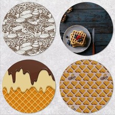 Dessert Waffeln Schneidebrett