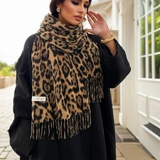 Leopardenmuster Schal Damen