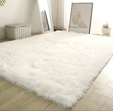 Weiß Flauschigen Wohnzimmer Teppich Moderne Kinderzimmer Schlafzimmer 160x230cm
