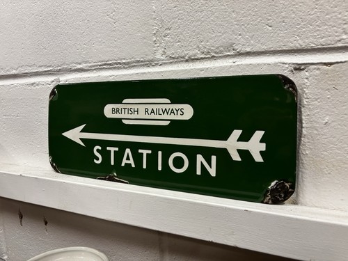 Bahnhof emailschild - bahnhof, emailschild.