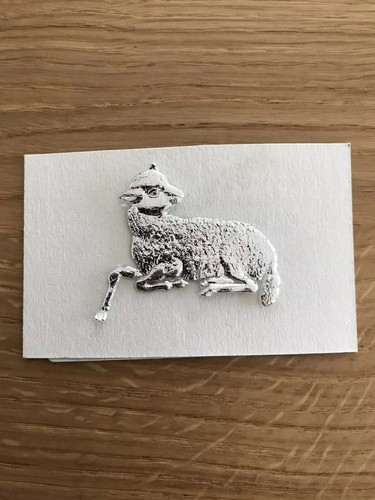 Verzierwachs kommunion lamm - verzierwachs,