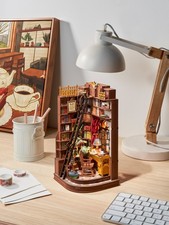 Rolife Silent Corner Study Book Nook Kit 3D Holz Puzzle Modell Geschenk