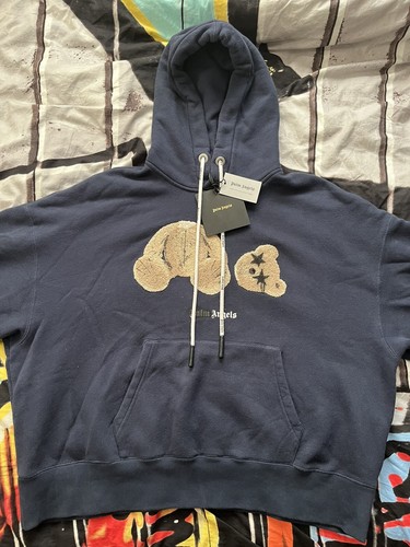 Palm angels teddy print hoodie - angels,
