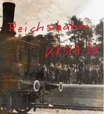 Foto 2.wk"KkStB-30 LOKOMOTIVE"Br30"Bahnhof-Soldat"Reichsbahn dampflok bbö lok ak