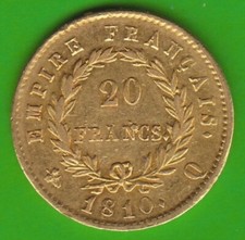 GOLD Frankreich 20 Francs 1810 Q Perpignan Napoleon sehr selten nswleipzig