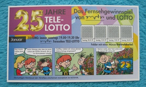 Mosaik abrafaxe tele lotto - mosaik, tele-lotto
