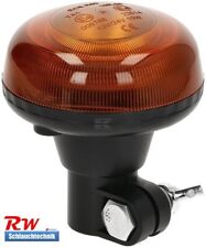 Rundumleuchte orange 15W LED, Warnleuchte, 97x86mm, 12/24V, DIN Stangenmontage