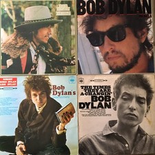 4 LPs BOB DYLAN Folk Rock Schallplatten Sammlung Plattensammlung Vinyl 60-80er