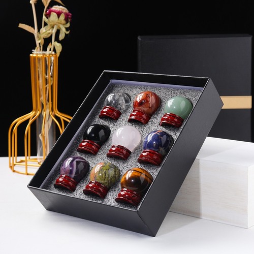 Kristall kugel set mit - kristall,