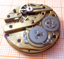 Antikes Taschenuhr Werk Zylinderwerk defekt Unruhe OK D = 28 mm GG32