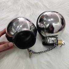 2 Farben Handschellen Edelstahl Heavy Duty Handfesseln Abschließbar Rund Ball