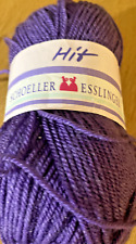 1 x 50 g Knäuel Schoeller Wolle " Hit" Lila Farbe 41  100 % Polyacryl