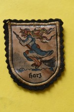 Alter Aufnäher | Hexe auf