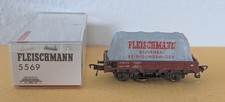 H0 Fleischmann 5569 DB Niederbordwagen Schienenreinigungsw. DC in OVP