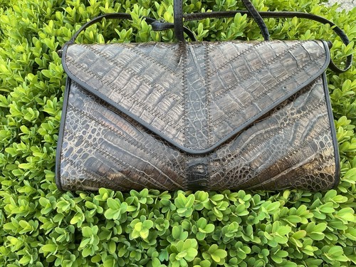 Kroko handtasche neuwertig - kroko,
