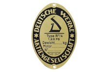 Typenschild für D-RAD R/4