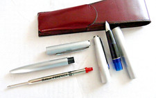Pelikan P478 Silver Star Füller+Silvexa Kugelschreiber R 28 mit Lederetui # 984