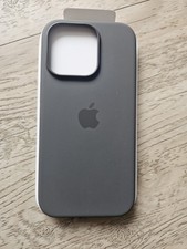 APPLE Silikon Case mit MagSafe, iPhone 16 Pro, Steingrau