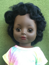  Puppe 45 cm,  dunkle Haut