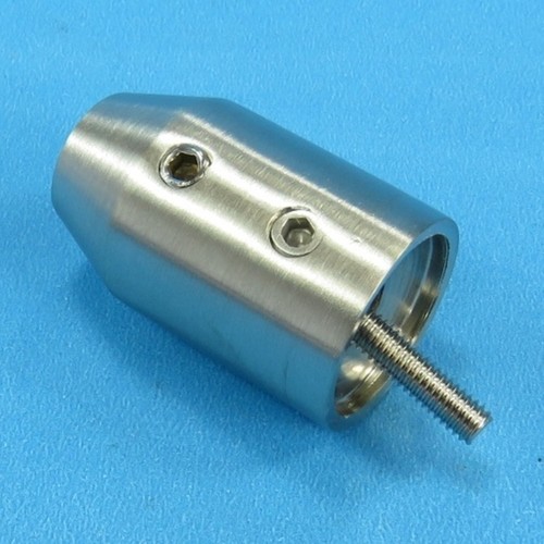 Edelstahl stabhalter konisch - edelstahl,