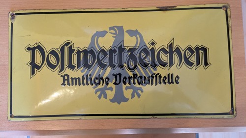 Antikes emailleschild - antikes,