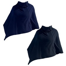 Damen Poncho Schal Cashmere Fleece Cape Cardigan Frauen Warme Überwurf Stola