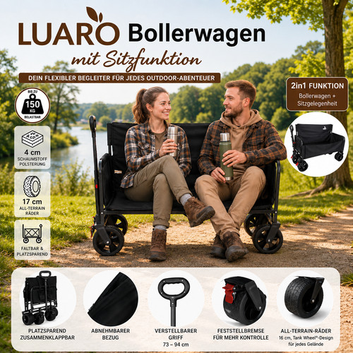 Bollerwagen mit sitzfunktion - mit,