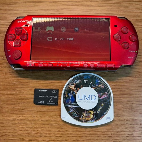 Sony psp 3000 radiant red - psp-3000,