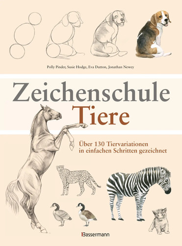 Zeichenschule tiere über 130 - tiere,